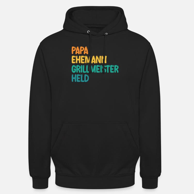 Papa Mari Grill Master Hero - Sweat-shirt à capuche unisexe - noir