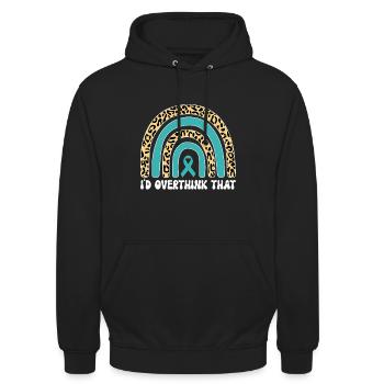 Anxiety disorder Anxiety disorder - Unisex Hoodie - black - Front - Alina (178cm) & Michal (187cm)