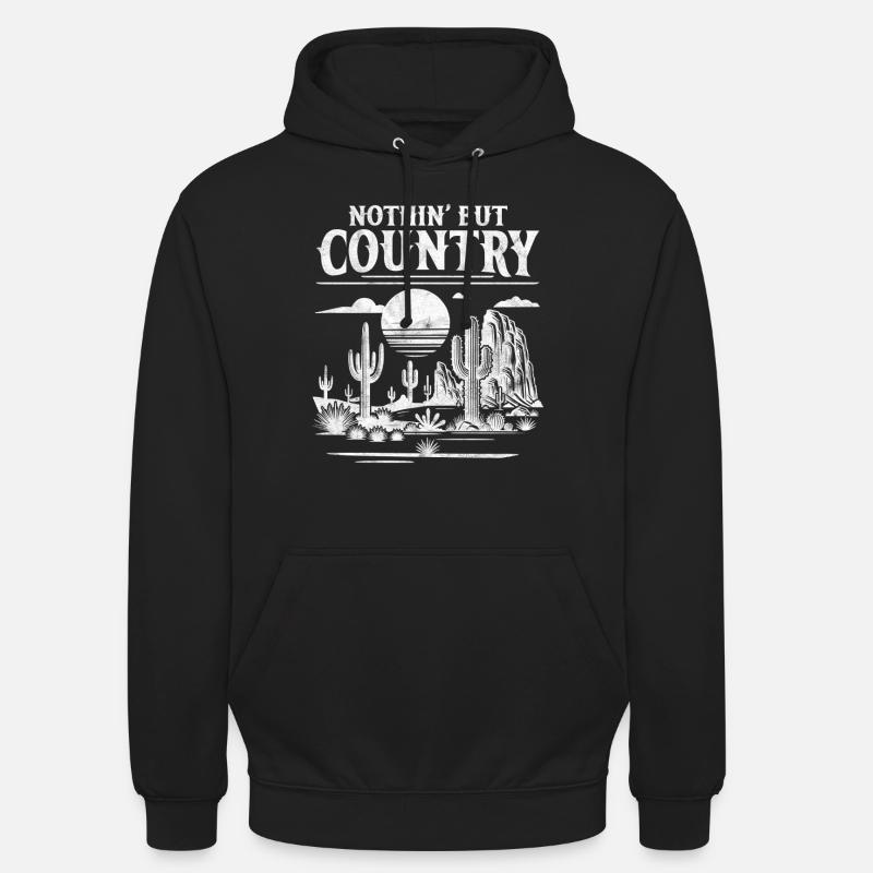 Rien que la campagne - Sweat-shirt à capuche unisexe - noir