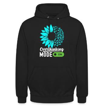 Anxiety disorder Anxiety disorder - Unisex Hoodie - black - Front - Alina (178cm) & Michal (187cm)