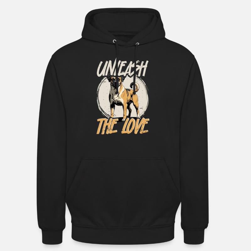 Chien Kangal - Sweat-shirt à capuche unisexe - noir