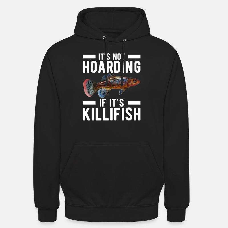 Killifisch Eierlegender Zahnkrapfen Aquarium - Unisex Hoodie - Schwarz