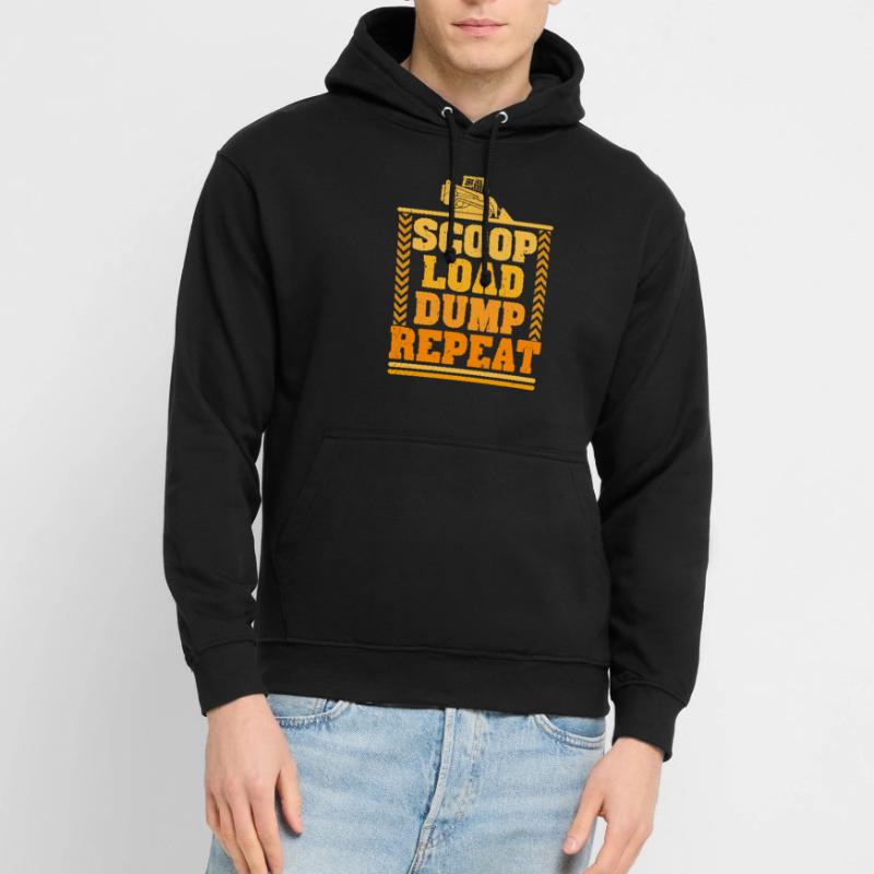 Kompaktlader Skid Steer Operator Scoop Load Dump Sweat-shirt à capuche unisexe