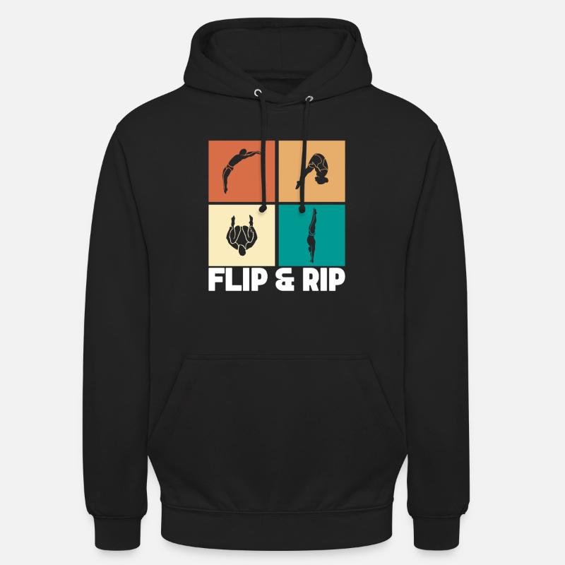 Diving diving board - Unisex Hoodie - black
