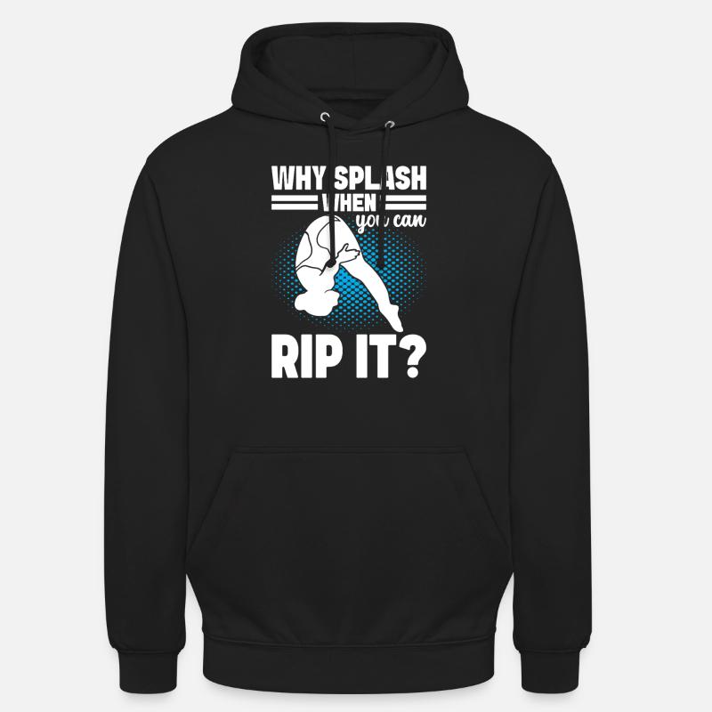 Diving diving board - Unisex Hoodie - black
