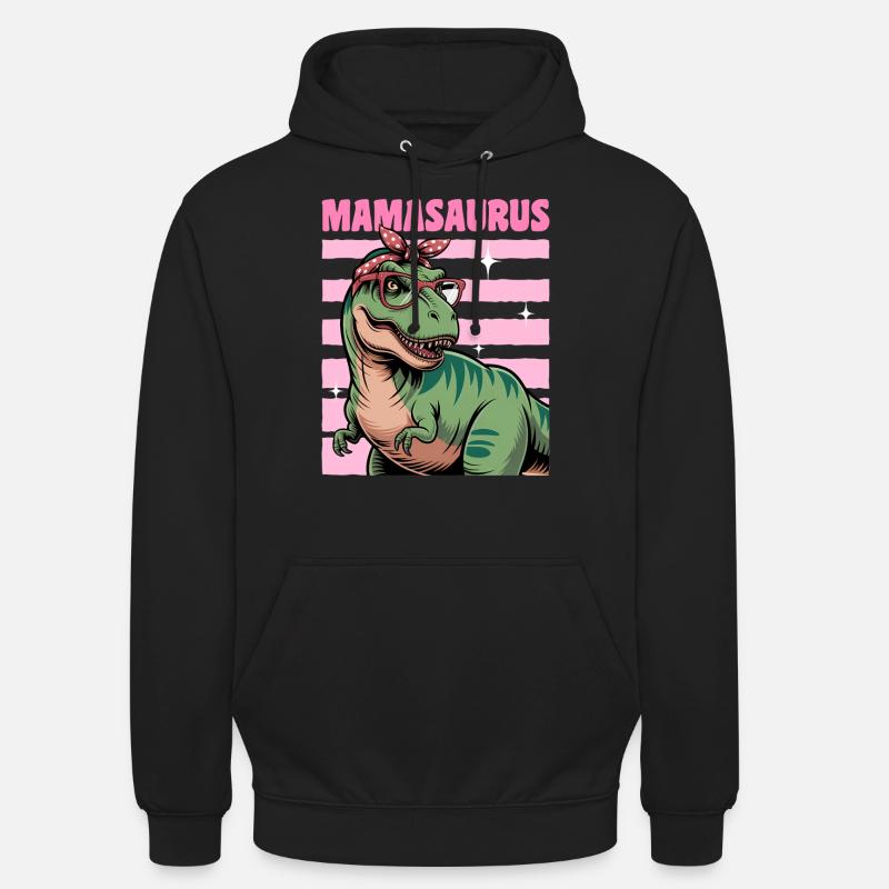Dinosaure T-Rex Mamasaurus - Sweat-shirt à capuche unisexe - noir