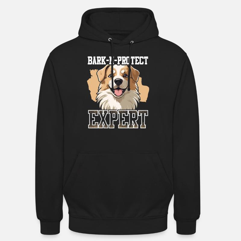 Alabai Chien Bark-N-Protect Expert - Sweat-shirt à capuche unisexe - noir