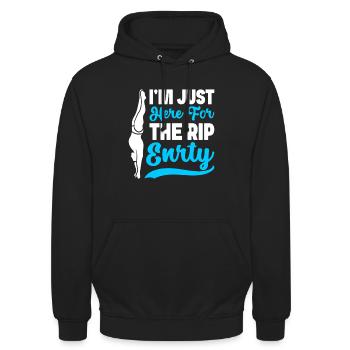 Diving diving board - Unisex Hoodie - black - Front - Alina (178cm) & Michal (187cm)