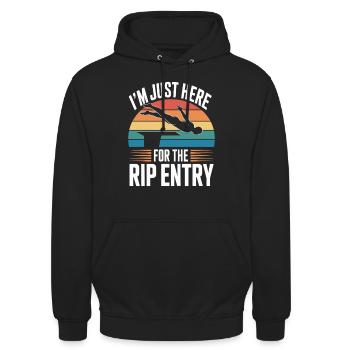 Diving diving board - Unisex Hoodie - black - Front - Alina (178cm) & Michal (187cm)
