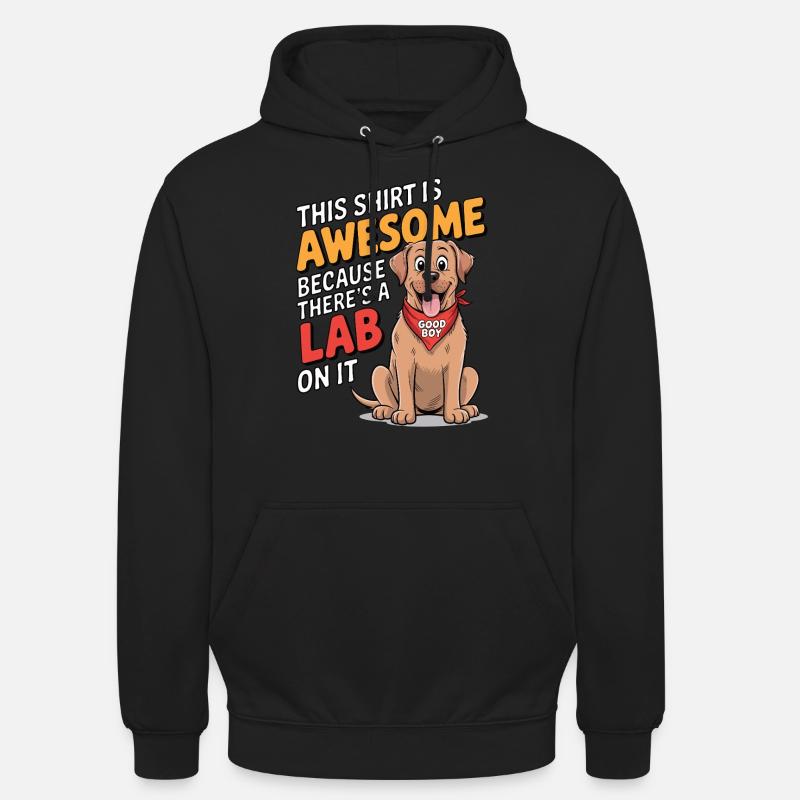 Chemise Awesome – Édition Labrador - Sweat-shirt à capuche unisexe - noir