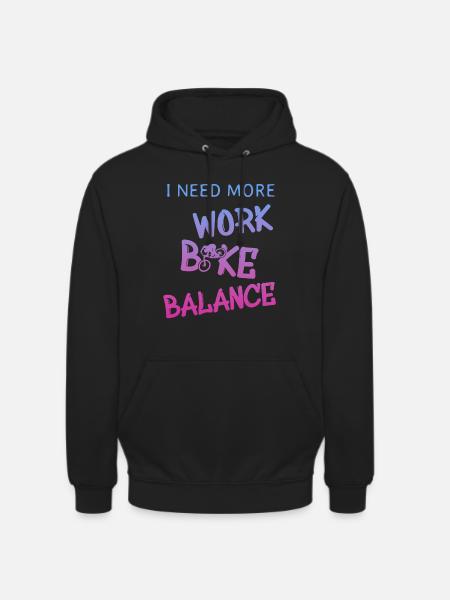 Biken Downhill - Unisex Hoodie - Schwarz