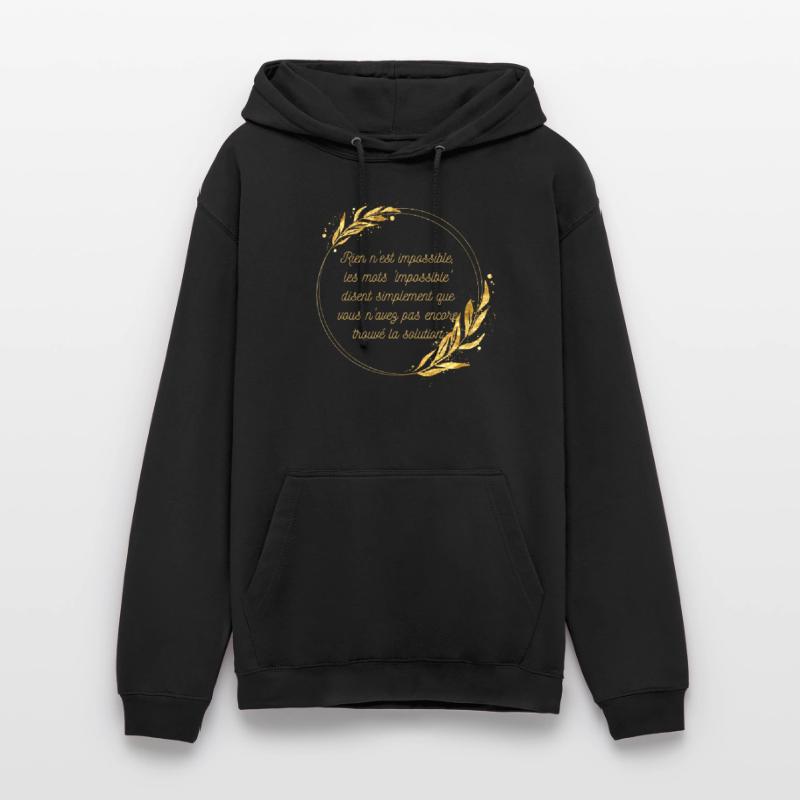 Impossible n'est pas Solution Sweat-shirt à capuche unisexe