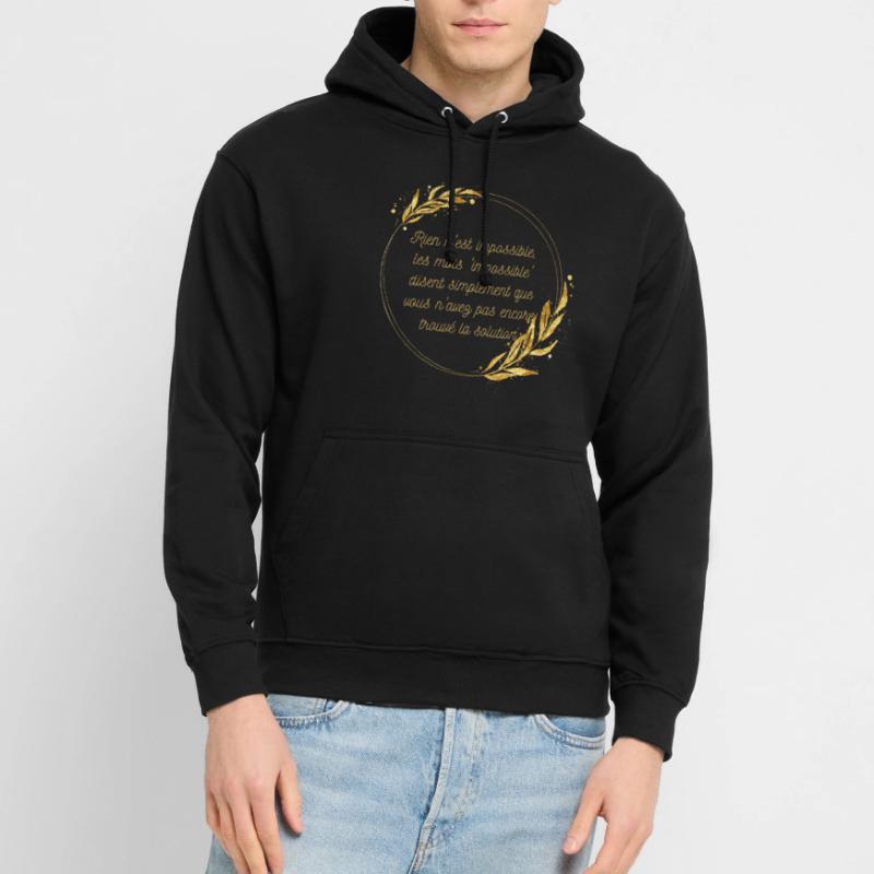 Impossible n'est pas Solution Sweat-shirt à capuche unisexe
