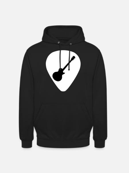 guitar pick les paul - Unisex Hoodie - black