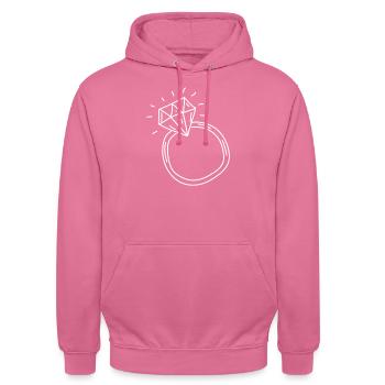 Wedding - Unisex Hoodie - pink - Front - Alina (178cm) & Michal (187cm)
