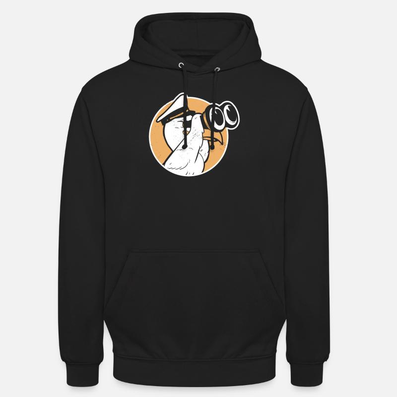 Möwe - Unisex Hoodie - Schwarz