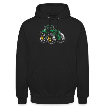 Traktor - Unisex Hoodie - Schwarz - Vorne - Alina (178cm) & Michal (187cm)