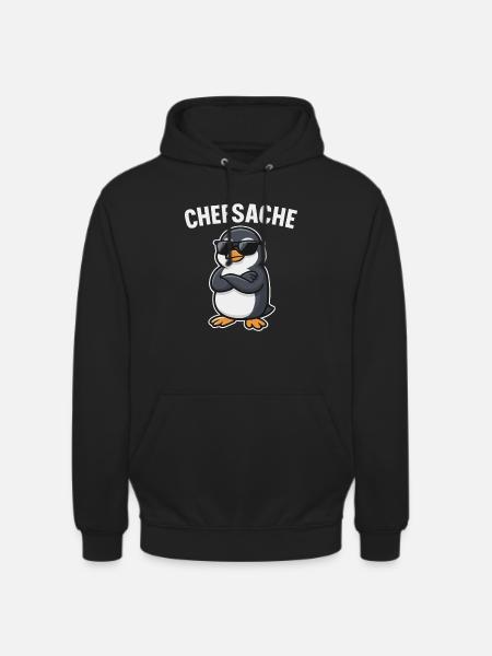 Chefsache Pinguin - Unisex Hoodie - Schwarz