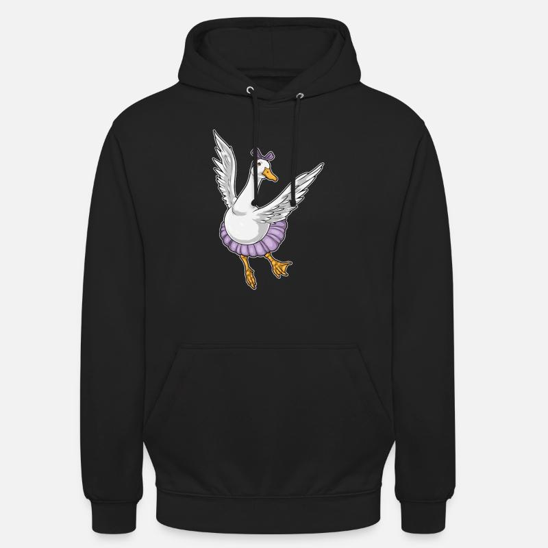 Canard Ballerine Ballet Danse - Sweat-shirt à capuche unisexe - noir
