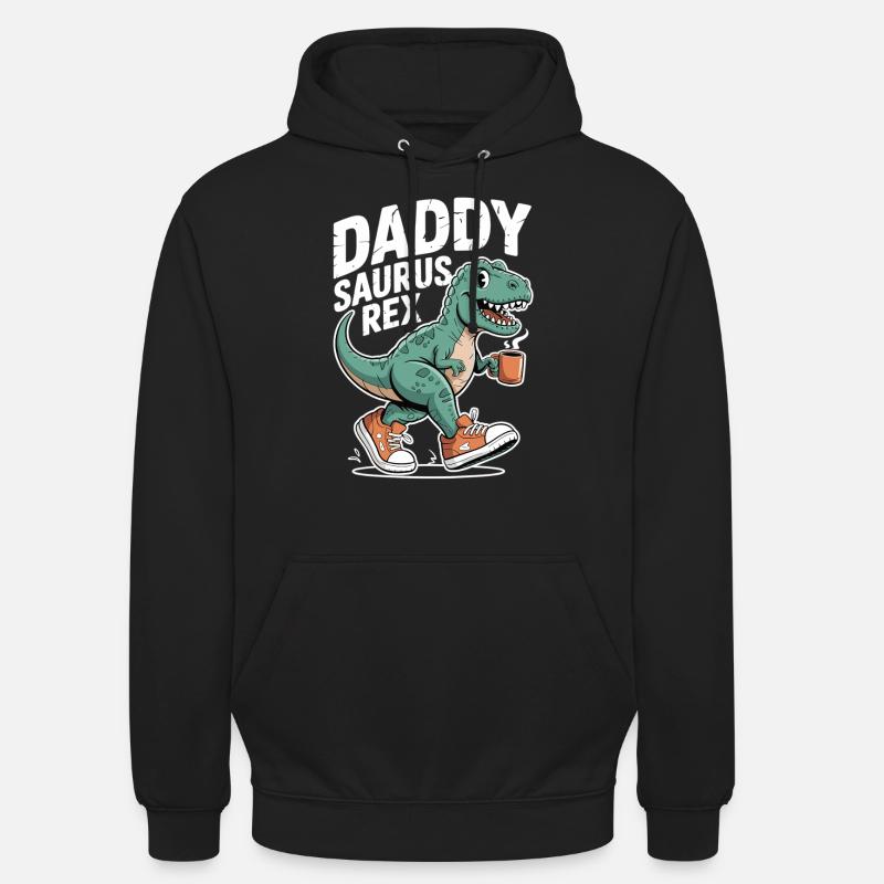 Daddysaurus Rex T-Shirt - Sweat-shirt à capuche unisexe - noir