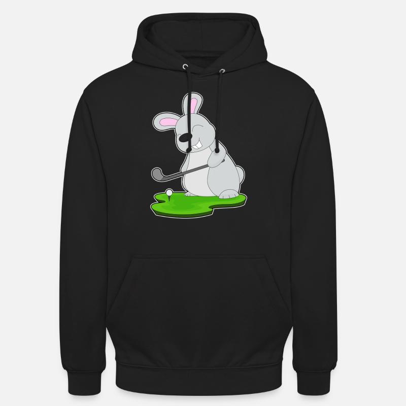 Rabbit Golf Golf Clubs - Sweat-shirt à capuche unisexe - noir
