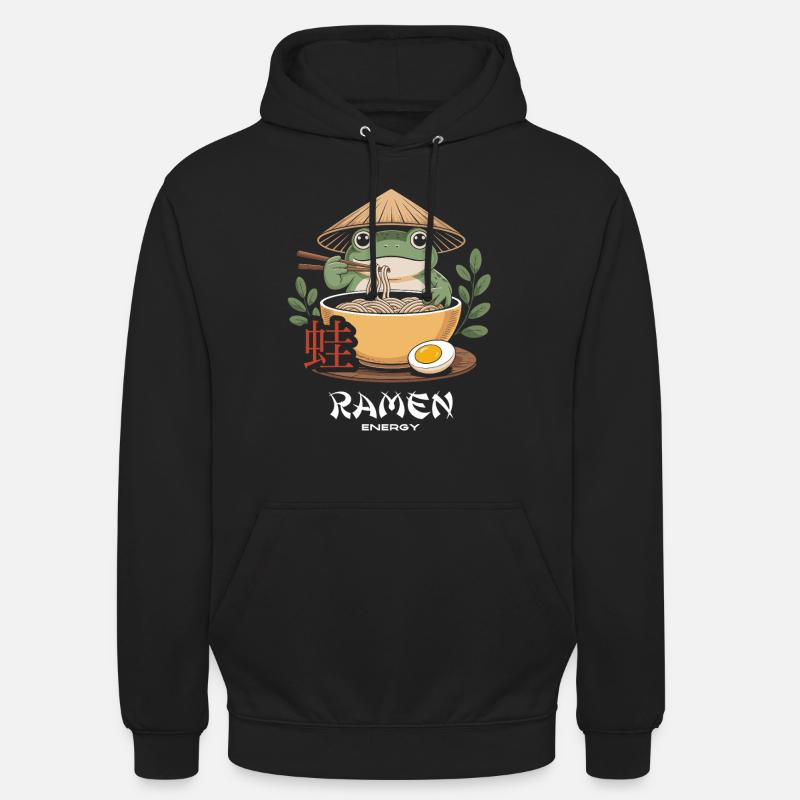 Ramen Frog - Japon - Sweat-shirt à capuche unisexe - noir