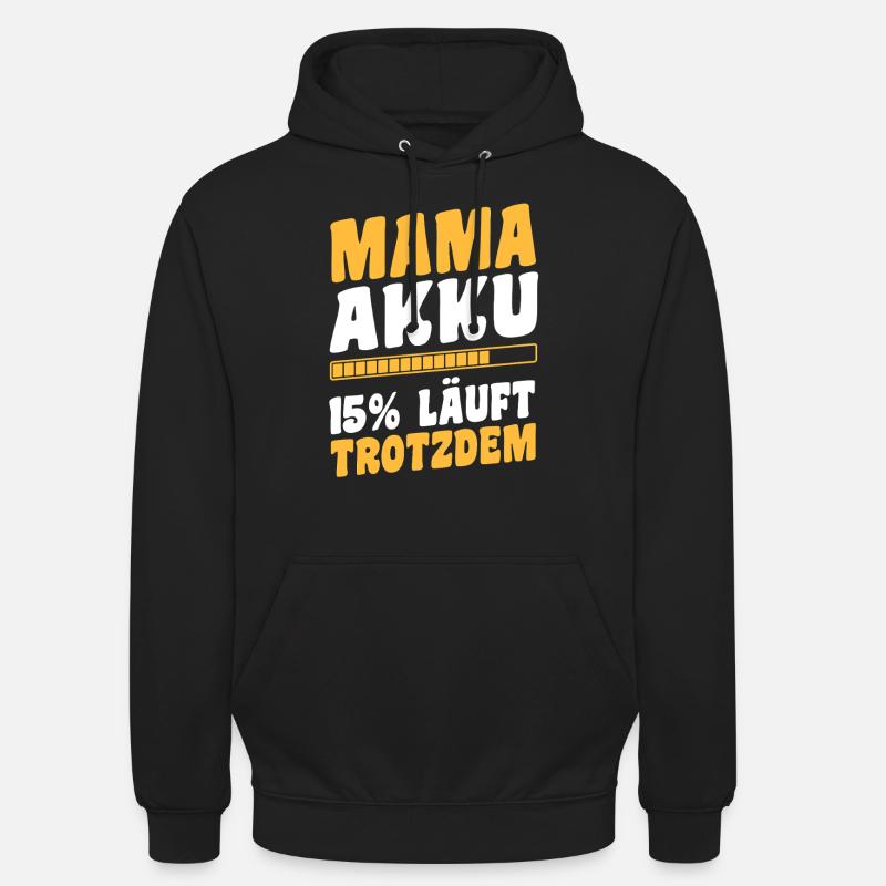 Mère Équipe Maman - Sweat-shirt à capuche unisexe - noir