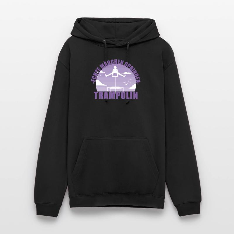 Echte Mädchen springen Trampolin Geschenk Unisex Hoodie