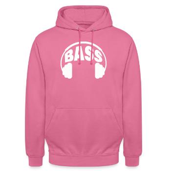 BASSE - Sweat-shirt à capuche unisexe - rose - Devant - Alina (178cm) & Michal (187cm)