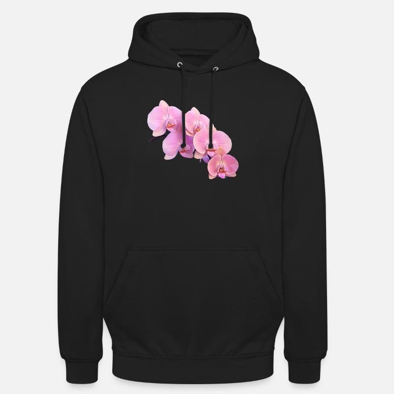 Rosa Orchidee Isolierte Clipart - Unisex Hoodie - Schwarz