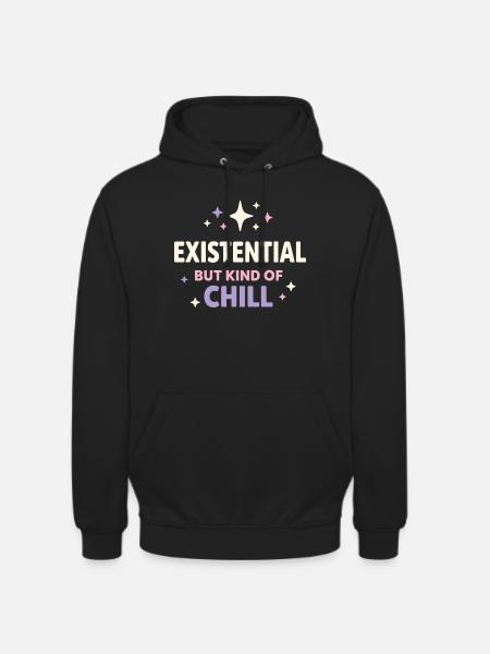Existential humor, nihilism, humor, - Unisex Hoodie - black