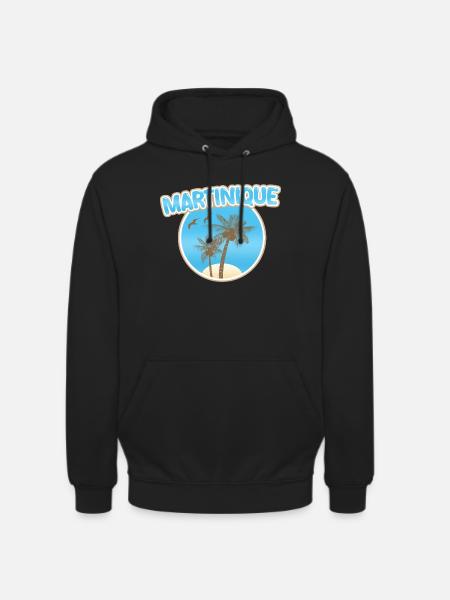 Martinique Beach - Unisex Hoodie - black