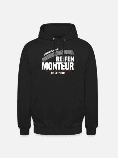 Der Reifenmonteur - Unisex Hoodie - Schwarz