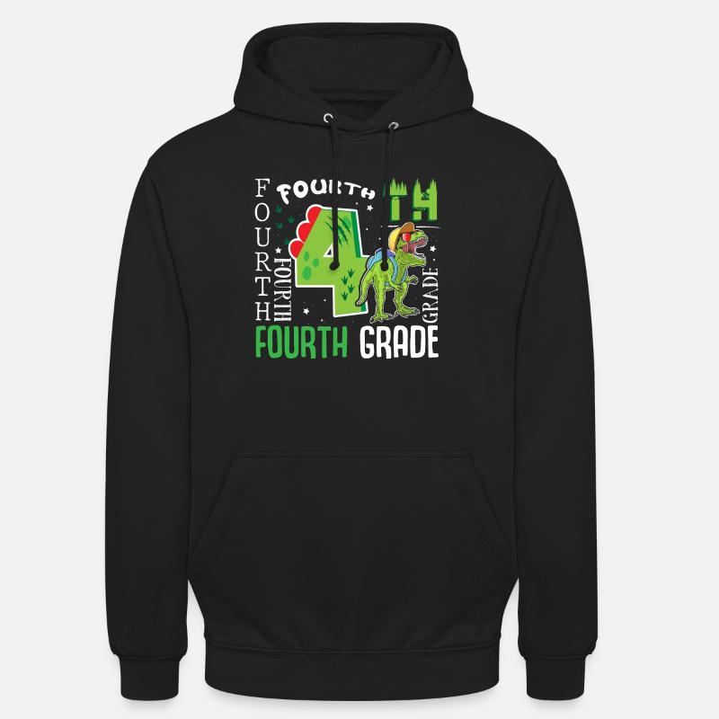 4. Klasse Dino T-Rex - Unisex Hoodie - Schwarz