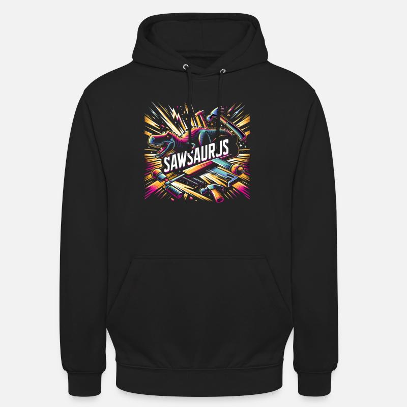 Sawsaurus 7 - Sweat-shirt à capuche unisexe - noir