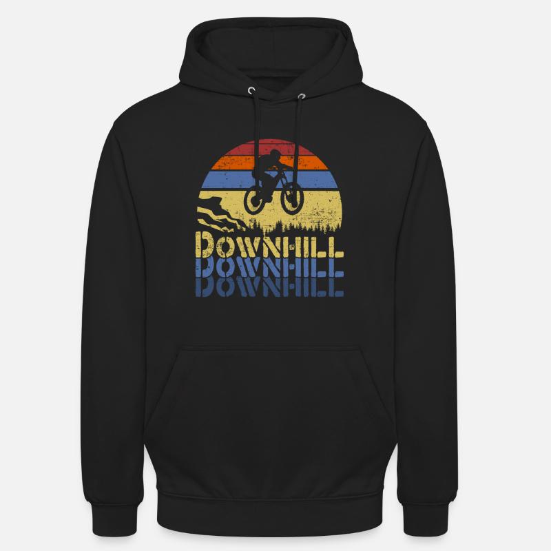 Downhill MTB Mountainbiker Geschenk - Unisex Hoodie - Schwarz