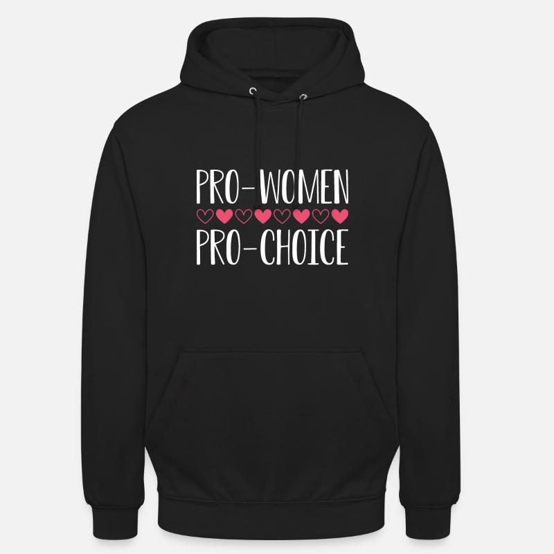 Pro Femmes Pro Choix - Sweat-shirt à capuche unisexe - noir