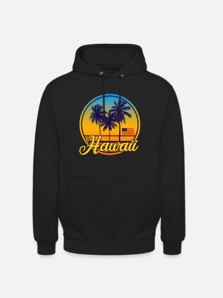 Hawaii, USA, America - Unisex Hoodie - black