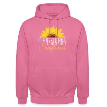 Tournesol - Sweat-shirt à capuche unisexe - rose - Devant - Alina (178cm) & Michal (187cm)