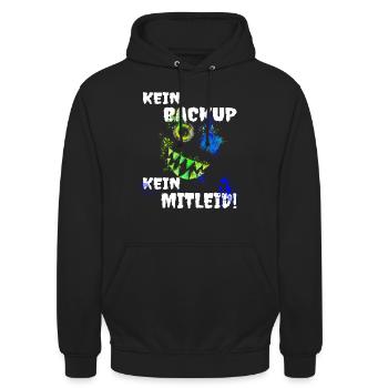 Kein Backup - kein Mitleid Administrator IT EDV - Unisex Hoodie - Schwarz - Vorne - Alina (178cm) & Michal (187cm)
