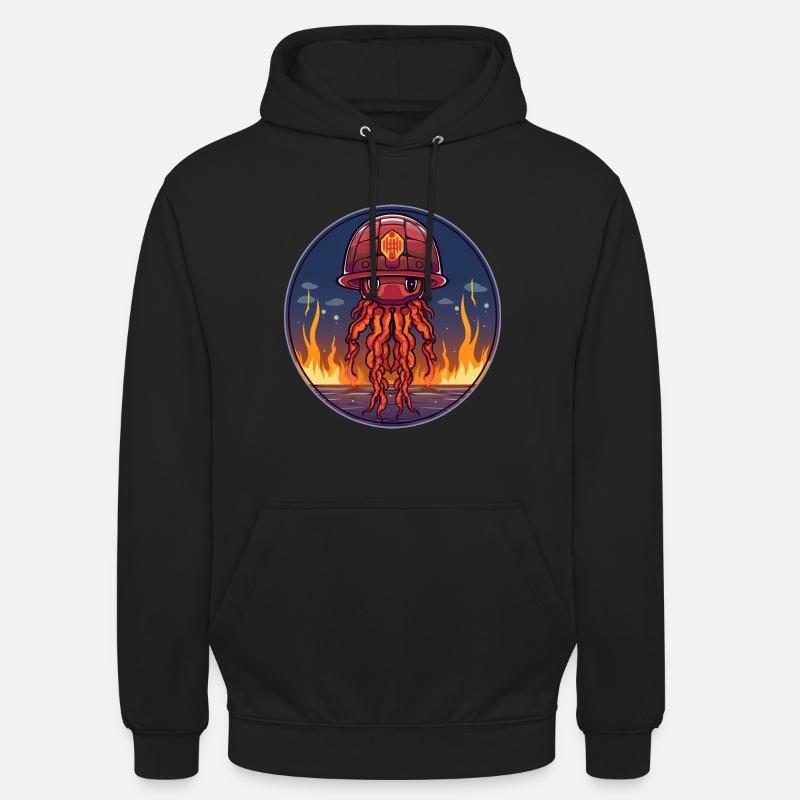 Brigade de pompiers de méduses - Sweat-shirt à capuche unisexe - noir