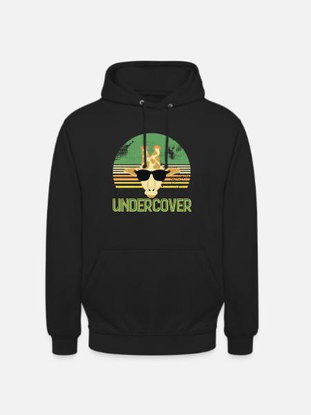 undercover Giraffe Sonnenbrille - Unisex Hoodie - Schwarz