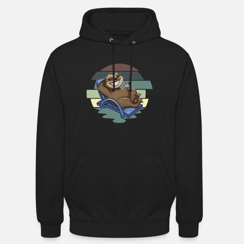 Faultier - Unisex Hoodie - Schwarz