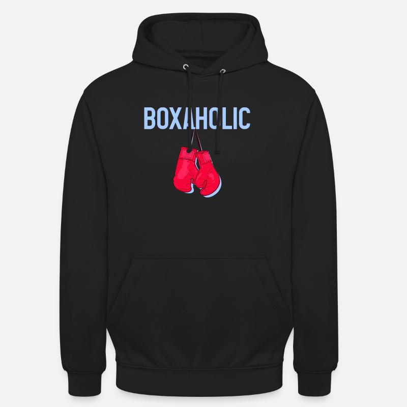 Accro au boxe 4 - Sweat-shirt à capuche unisexe - noir