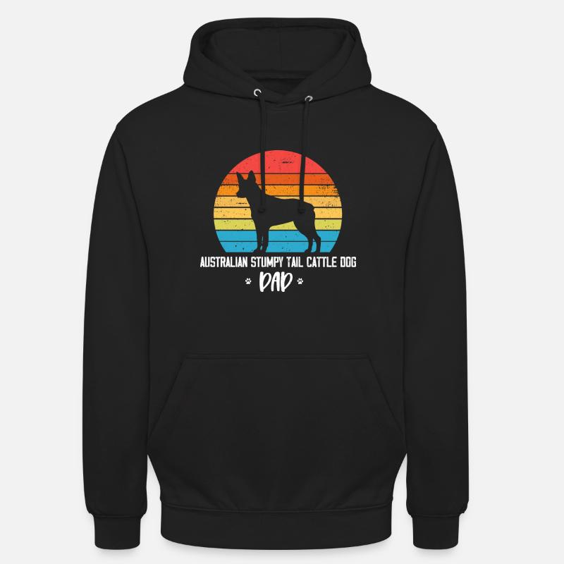 Australian Stumpy Tail Cattle Dog - Unisex Hoodie - Schwarz