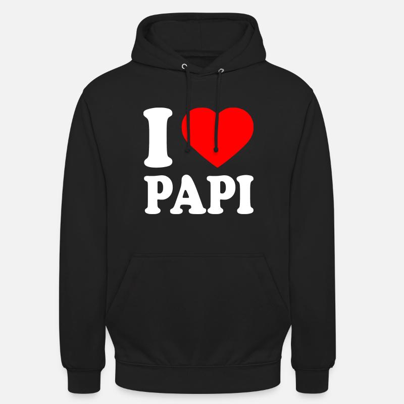 I love papi - Unisex Hoodie - black