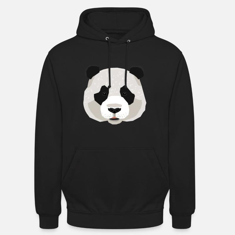 Panda Panda Bear - Sweat-shirt à capuche unisexe - noir