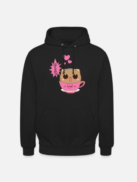 Cat Cute - Unisex Hoodie - black