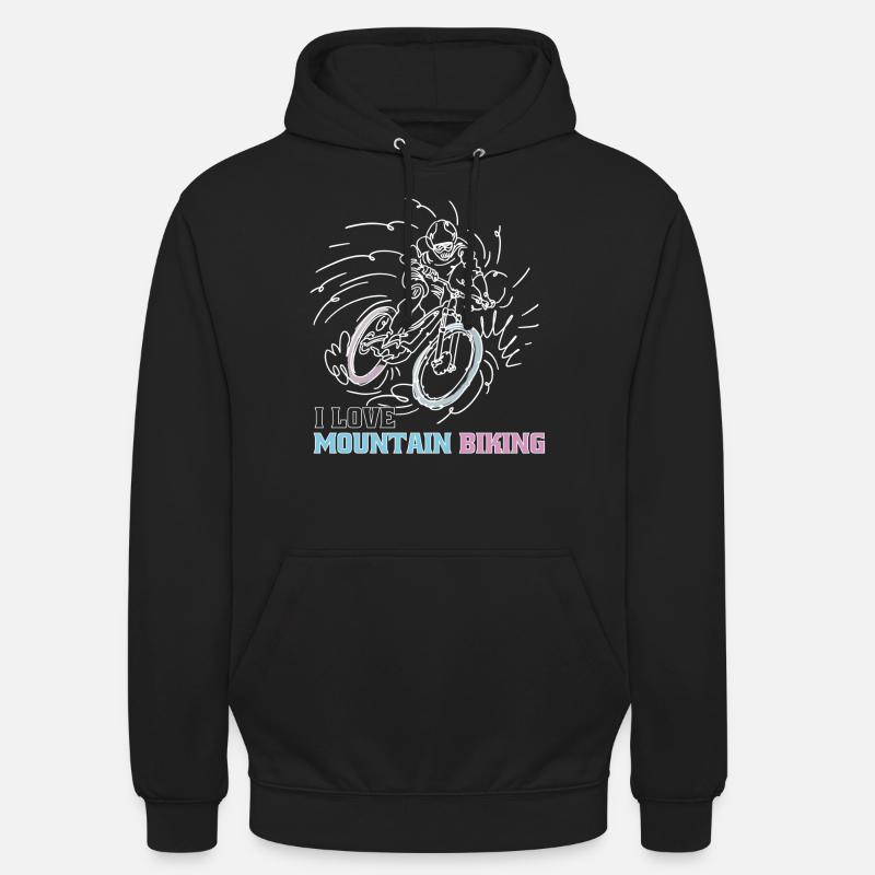 J’adore le VTT - Sweat-shirt à capuche unisexe - noir