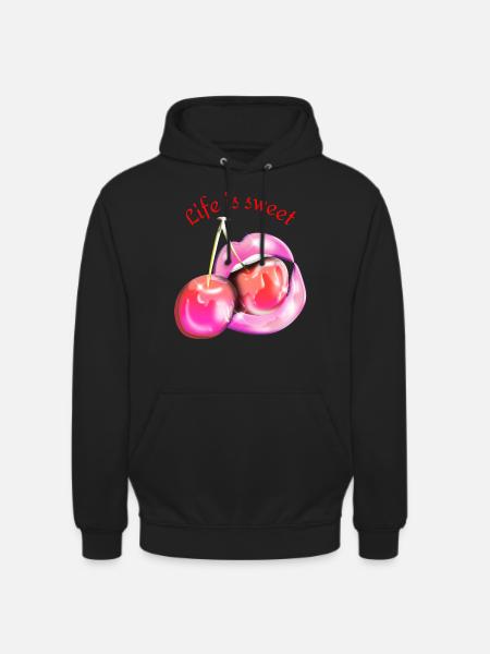 Life is Sweet - Unisex Hoodie - black
